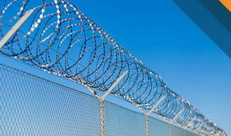 barbed and razor wire fencing